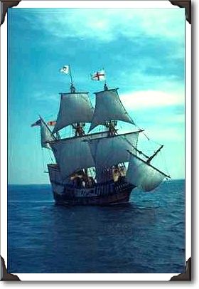 Replica of 16th century sailing vessel, New York Replica of 16th century sailing vessel, New York