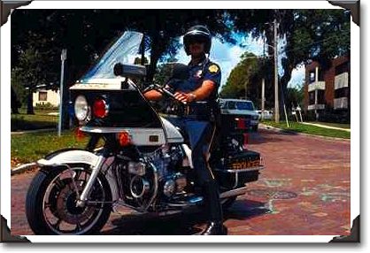 Orlando Police motorcyclist, Florida Orlando Police motorcyclist, Florida
