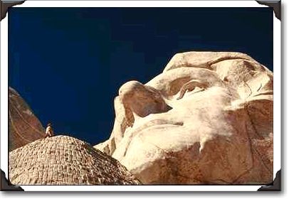 Face of Thomas Jefferson, Mount Rushmore, South Dakota Face of Thomas Jefferson, Mount Rushmore, South Dakota