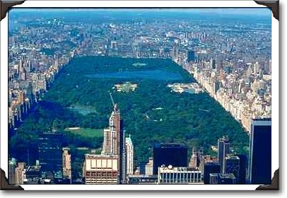 Central Park from the south, New York City Central Park from the south, New York City