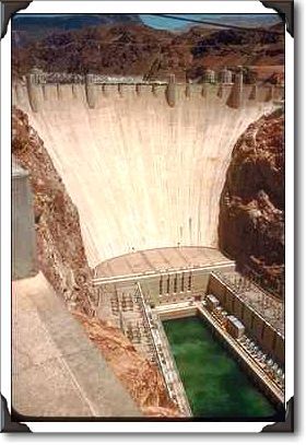 Hoover Dam, lower face, Nevada/Arizona Hoover Dam, lower face, Nevada/Arizona