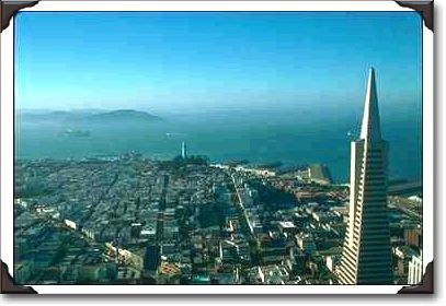 View of Transamerica building and Coit Tower, San Francisco View of Transamerica building and Coit Tower, San Francisco