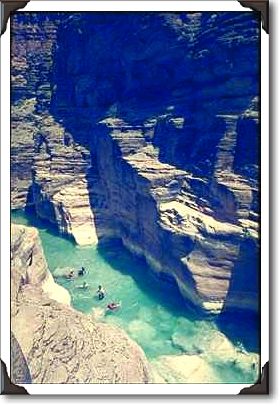 Swimming in the Grand Canyon, Arizona Swimming in the Grand Canyon, Arizona