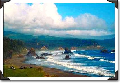 Battle Rock City Beach, Port Orford, Oregon Battle Rock City Beach, Port Orford, Oregon