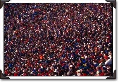 Crowd scene at Buffalo Bills football game, New York Crowd scene at Buffalo Bills football game, New York