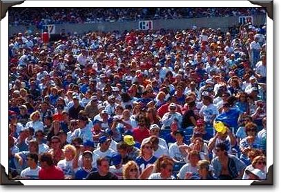 Fans at Rich Stadium, Hamburg, New York Fans at Rich Stadium, Hamburg, New York