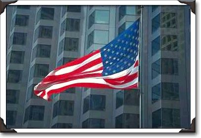 Stars and stripes, city center, San Francisco Stars and stripes, city center, San Francisco