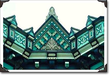 Eastlake cornice ornament, Ferndale, California Eastlake cornice ornament, Ferndale, California