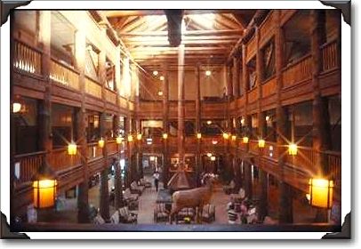 Inside Many Glacier Hotel, Glacier National Park, Montana Inside Many Glacier Hotel, Glacier National Park, Montana