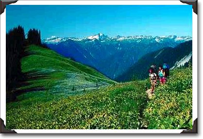 Hikers on the Pacific Crest Trail, California Hikers on the Pacific Crest Trail, California