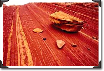 Cross-bedded Navajo sandstone, Arizona Cross-bedded Navajo sandstone, Arizona