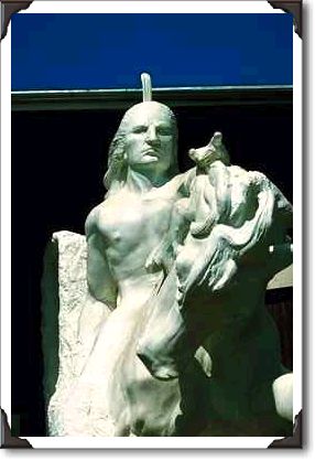 Statue of unfinished monument to Crazy Horse Statue of unfinished monument to Crazy Horse