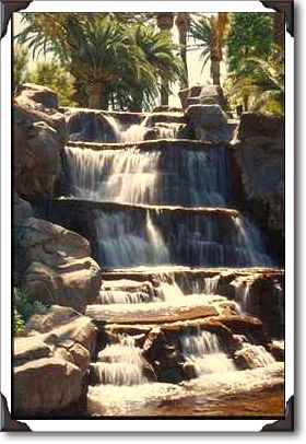 Man-made waterfall, Mirage Hotel Man-made waterfall, Mirage Hotel