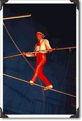 High wire act, Circus Circus High wire act, Circus Circus