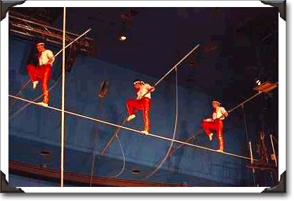 High wire act, Circus Circus High wire act, Circus Circus