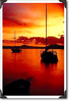Sailboats on Waldo Lake, Willamette National Forest, Oregon Sailboats on Waldo Lake, Willamette National Forest, Oregon