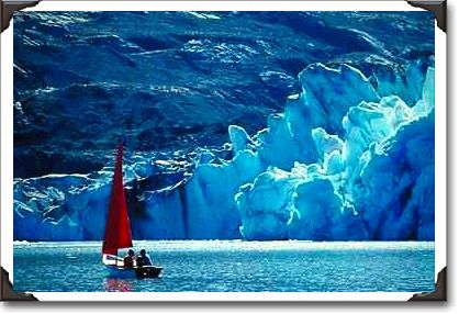 Red sail in Alaska Red sail in Alaska