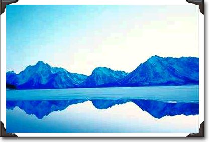 Jackson Lake reflection, Grand Teton National Park Jackson Lake reflection, Grand Teton National Park