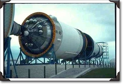 Apollo rocket display at space center, Florida Apollo rocket display at space center, Florida