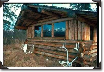 Cabin on the Chulitna River, Alaska Cabin on the Chulitna River, Alaska