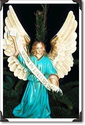 Christmas treetop angel, San Francisco, California Christmas treetop angel, San Francisco, California