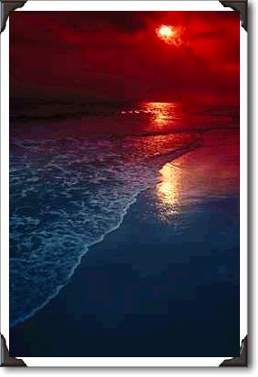 Sunset, ocean, sand, seashore, Florida Sunset, ocean, sand, seashore, Florida