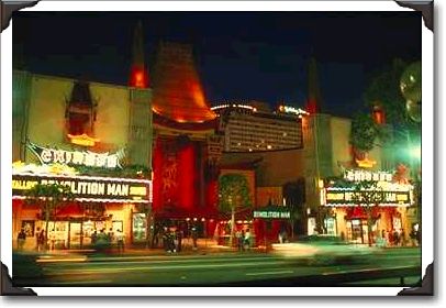 Mann's Chinese theatres, night view, Hollywood, California Mann's Chinese theatres, night view, Hollywood, California