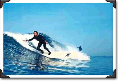 Lady surfer in California Lady surfer in California