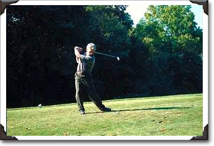 Playing the back nine, Chase Oaks Golf Course, Texas Playing the back nine, Chase Oaks Golf Course, Texas