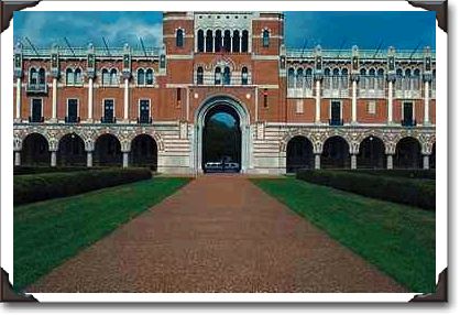 Rice University entrance, southern Texas Rice University entrance, southern Texas