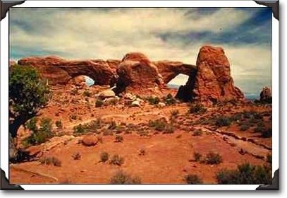 North and South windows, Arches National Park, Utah North and South windows, Arches National Park, Utah