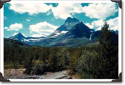 Grand view of mountain peak, Glacier National Park, Montana Grand view of mountain peak, Glacier National Park, Montana
