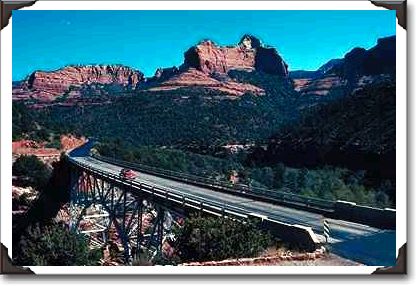Midgley Bridge, Oak Creek Canyon, highway 89A, Arizona Midgley Bridge, Oak Creek Canyon, highway 89A, Arizona