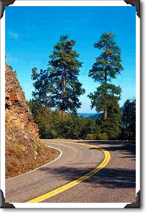 Coronado Trail, highway 191 north of Clifton, Arizona Coronado Trail, highway 191 north of Clifton, Arizona