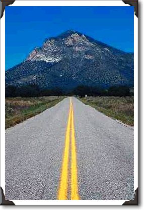 Road into Coronado National Memorial, Huachucha Mountains Road into Coronado National Memorial, Huachucha Mountains