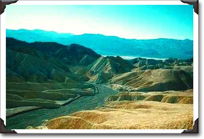 Golden Canyon area of Death Valley, California Golden Canyon area of Death Valley, California