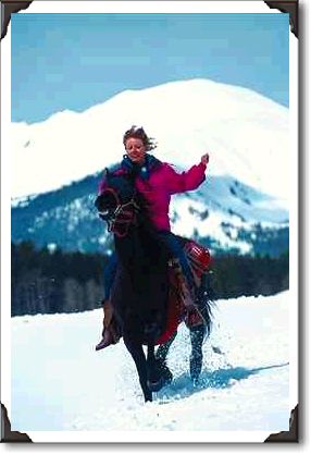 Horseback riding at Silverthorne, Colorado Horseback riding at Silverthorne, Colorado