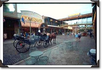 Horse-drawn wagon, Church Street Station, Florida Horse-drawn wagon, Church Street Station, Florida