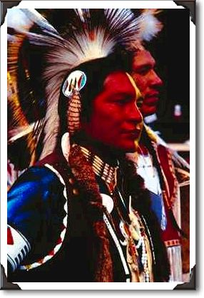 Indian dancer in full costume, Cody, Wyoming Indian dancer in full costume, Cody, Wyoming