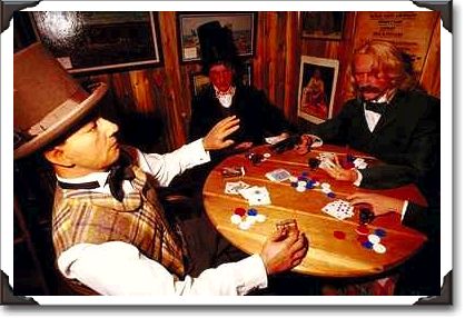 Wild Bill Kickrock card table, Wall Drug, South Dakota Wild Bill Kickrock card table, Wall Drug, South Dakota