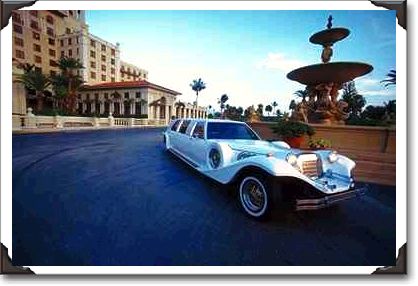 Limousine for wedding, Breakers Hotel, Florida Limousine for wedding, Breakers Hotel, Florida