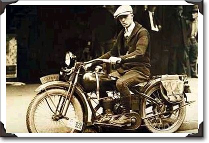 Drugstore delivery boy, Harley Davidson, Washington, circa 1926 Drugstore delivery boy, Harley Davidson, Washington, circa 1926