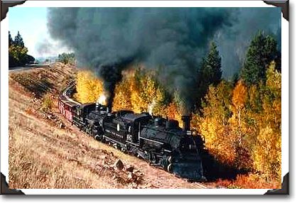 Cumbres and Toltec Railroad, No. 487 and No. 484m, New Mexico Cumbres and Toltec Railroad, No. 487 and No. 484m, New Mexico