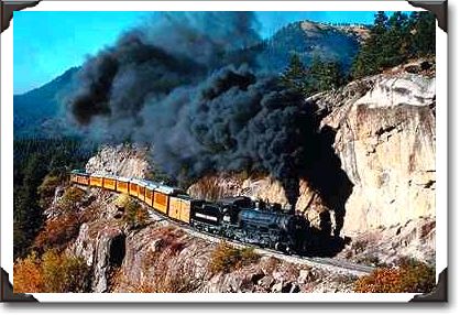 Durango and Silverton Railroad, No. 481, Bear Creek Canyon, Colorado Durango and Silverton Railroad, No. 481, Bear Creek Canyon, Colorado