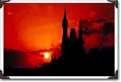 Walt Disney World at sunset, Orlando, Florida Walt Disney World at sunset, Orlando, Florida