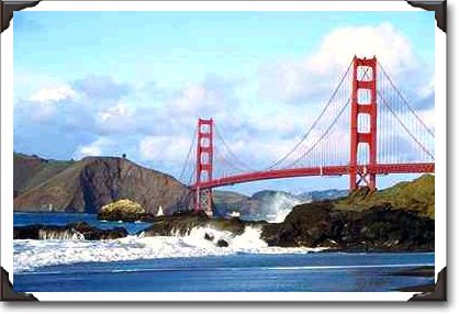Golden Gate Bridge from Baker Beach, San Francisco, California Golden Gate Bridge from Baker Beach, San Francisco, California