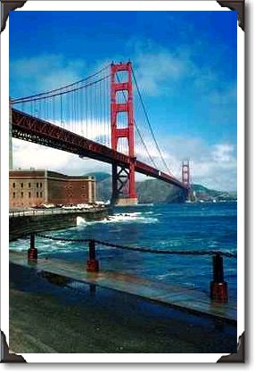 Fort Point and Golden Gate Bridge, San Francisco, California Fort Point and Golden Gate Bridge, San Francisco, California
