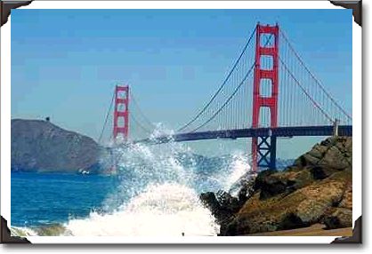 Golden Gate Bridge from Baker Beach, San Francisco, California Golden Gate Bridge from Baker Beach, San Francisco, California