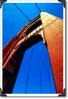 Golden Gate Bridge, the south tower, San Francisco, California Golden Gate Bridge, the south tower, San Francisco, California