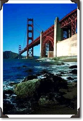 Golden Gate Bridge from South Side Beach, San Francisco, California Golden Gate Bridge from South Side Beach, San Francisco, California